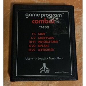 Atari 2600 Game Program (Combat) CX-2601 Video Game Only Working